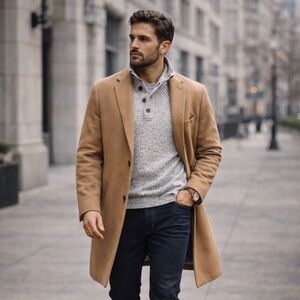 Banana Republic Grey Mock Neck Button Placket Pullover Sweater Size L